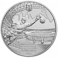 Монета Україна 5 гривень, 2011 року, Фінальний турнір чемпіонату Європи з футболу 2012. Місто Донецьк