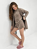 Домашній комплект трійка. Піжама жіноча. Одяг для сну., фото 2