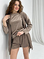 Домашній комплект трійка. Піжама жіноча. Одяг для сну., фото 6