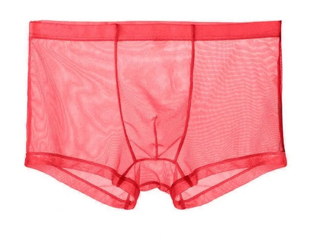 Прозорі труси червоні чоловічі боксери, фото 1