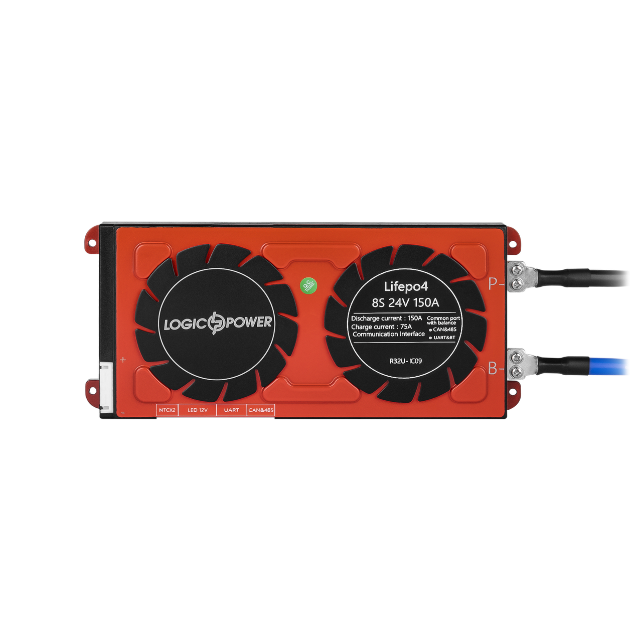 Smart BMS плата LiFePO4 24V 8S 150A (Dis 150A Ch 75A) + UART/RS485/CAN