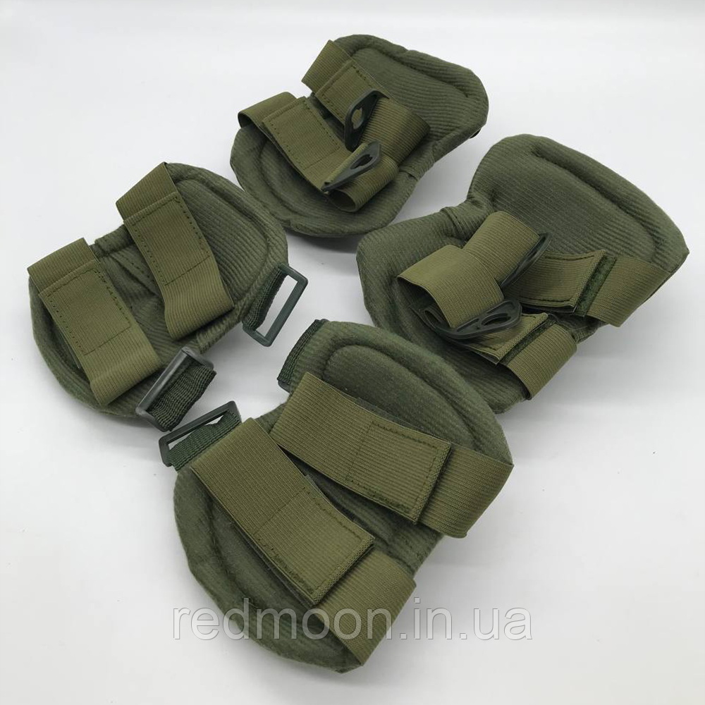 Комплект защиты Eagle KN-04 + Подарок Поясная сумка A50 / Защита тактическая регулируемая - фото 9 - id-p2112238686