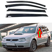 Дефлекторы окон, ветровики на Volkswagen Golf IV универсал 1997-2004 (скотч) AV-Tuning
