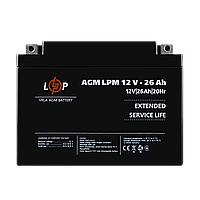 Акумулятор LogicPower AGM LPM 12V - 26 Ah ILP