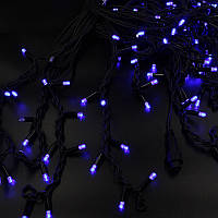Гирлянда-бахрома LED 200 3.3Line Short curtain B-1 синяя 10м*1,5м Ул.+соед Белый ART:7759 - НФ-00008242