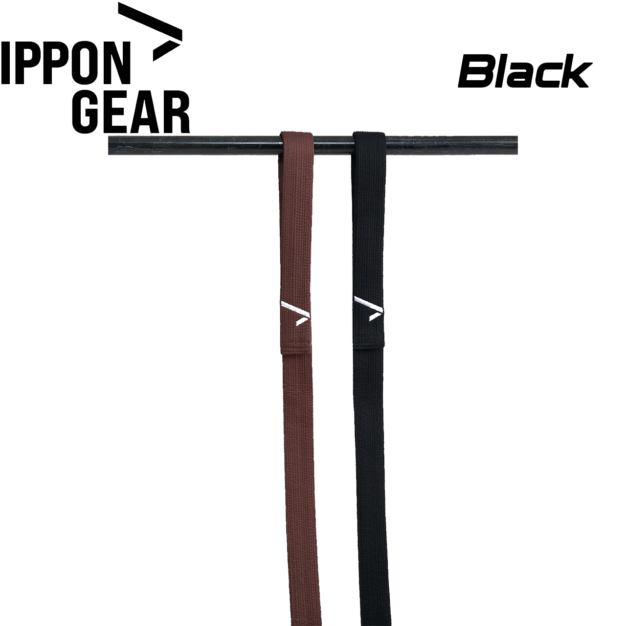 Пояс для кімоно дзюдо для змагань Ippon Gear Judo Belt Elite 2 Black чорний чорний