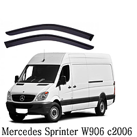 Дефлекторы окон Mercedes Sprinter II-III 2006 -2021 (скотч) AV-Tuning. Ветровики на Mercedes Sprinter II-III