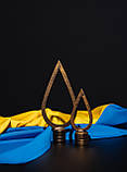Навершя до прапору "Крапля" із сталі, 180 мм×95 мм, патина, фото 4