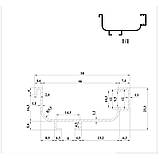 Ручка Профіль Gola + LED Linken System 4.2метра L-подібний Чорний, фото 2