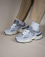 Жіночі кросівки New Balance 9060 Light Grey бежеві кросівки ню беленс взуття на кожен день демісезон