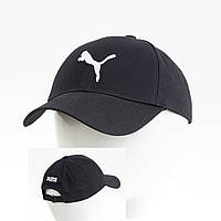 Бейсболка  Puma 6-ти клинка 2 вишивки (преміум) чорний+білий