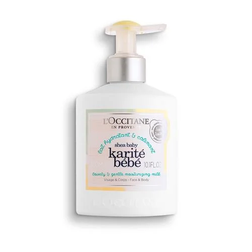 Зволожуюче молочко для тіла та обличчя Karité Baby L'Occitane, 300 ml, фото 1