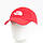 Бейсболка  The North Face 6-ти клинка 2 вишивки (преміум) червоний+білий, фото 4