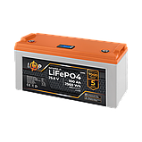 Акумулятор LP LiFePO4 25,6V - 100 Ah (2560Wh) (BMS 80A/40А) пластик LCD для ДБЖ, фото 2