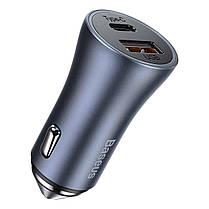 Автомобільний зарядний пристрій Baseus Contactor Pro Dual Quick Charger Car Charger U+C 40 W (With Cable, фото 4