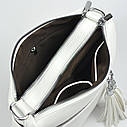 Біла сумка через плече YIRUI жіноча маленька крос боді, Містка молодіжна сумочка через плече, фото 5