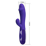 Вібратор із кліторальною стимуляцією Pretty Love Snappy Youth, 30 vibration functions, фото 7