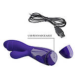 Вібратор із кліторальною стимуляцією Pretty Love Snappy Youth, 30 vibration functions, фото 8