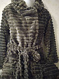 Халат махровий жіночий з подвійним капюшоном  48-54розмір, фото 5