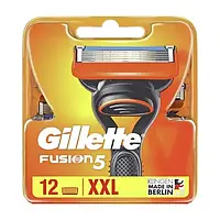 Сменные кассеты для бритья Gillette Fusion5 12шт. (Оригинал)