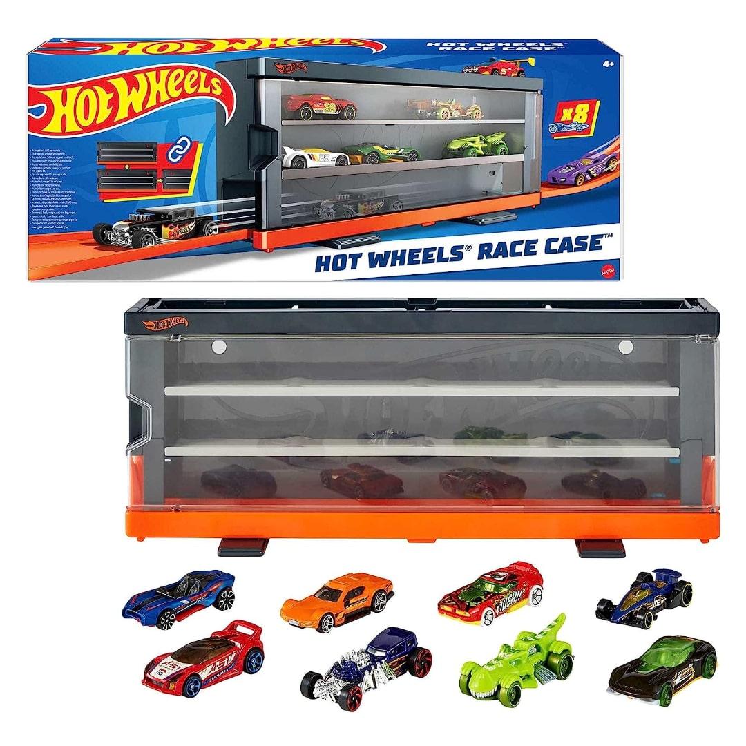 Кейс для машинок Хот Вілс з 8 машинками Hot Wheels Race Case with 8 Toy Cars