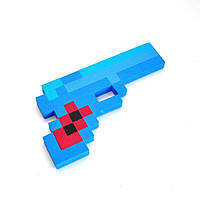 Пистолет Minecraft синий 22см