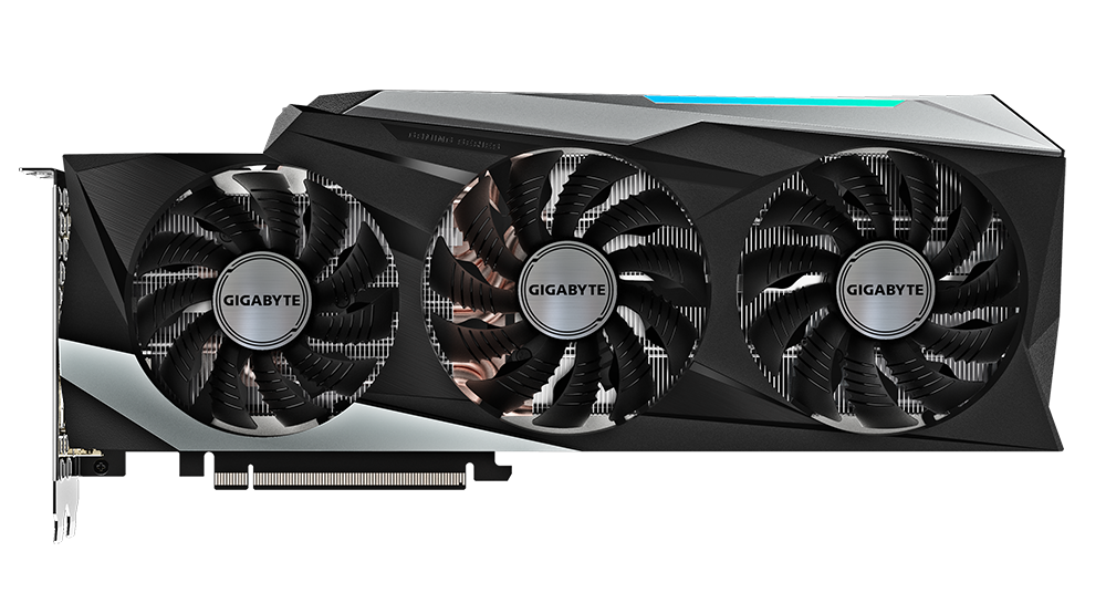 Видеокарта игровая GIGABYTE GeForce RTX 3080 GAMING OC 10G с стремя вентиляторами - фото 1 - id-p2112258737