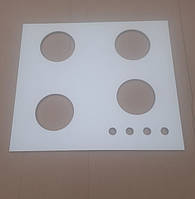 Белая керамика для варочной поверхности газовой плиты (без изображения КУ (кнопок управления))