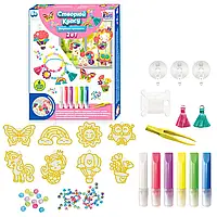 Створюй красу  4FUN Game Club, вітражні прикраси, фарби, інструменти, стрази, в коробці