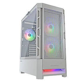 Ігровий корпус, 2*140 mm ARGB, 1*120 mm ARGB, ATX/mATX/mini-ITX Cougar AIRFACE RGB White — MegaLavka