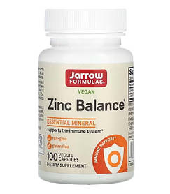 Баланс цинку Zinc Balance Jarrow Formulas, 100 капсул