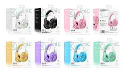 Навушники  7 кольорів, bluetooth, підсвічування, карта пам’яті, AUX-кабель, мікрофон, акум. 400 mA, в коробці