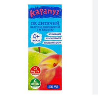 Сок для детей от 4мес яблочно-персиковый с мякотью Карапуз т/п 200мл