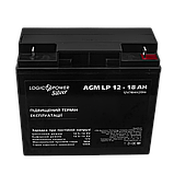 Акумулятор AGM LP 12V - 18 Ah Silver, фото 3