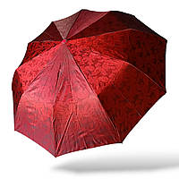 Зонт женский автомат набивной жаккардовый красный Bellissimo 524_2