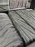 Покривало жакардове з наволочками на ліжко якісне стильне гарне 260/250 см Cotton Boх Туреччина, фото 3