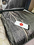 Покривало жакардове з наволочками на ліжко якісне стильне гарне 260/250 см Cotton Boх Туреччина, фото 4