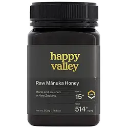 Мед Манука Manuka Honey UMF 15+ (MGO 515 mg/kg) Happy Valley 500 г Нова35 Доставка з ЄС