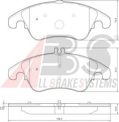 Гальмівні колодки пер. MB C/E-клас (W204/W212) 07-
