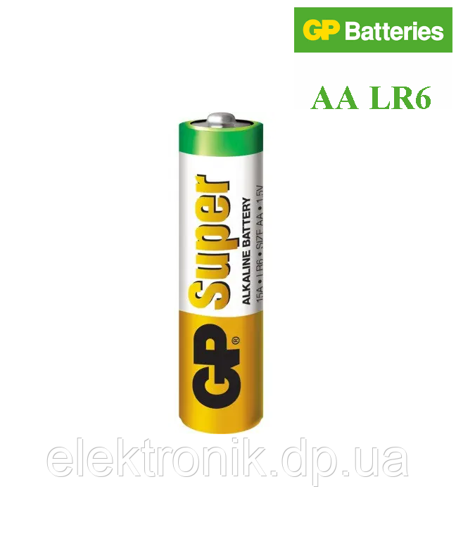 Батарейка GP Super LR6 Alkaline (АА), лужна