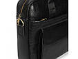 Ділова чоловіча містка сумка для ноутбука діагоналлю 15 та документів з натуральної шкіри, фото 6