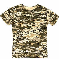 Тактическая камуфляжная футболка пиксель мм14 Размер 42-60 Военная пиксельная футболка армейская форменная