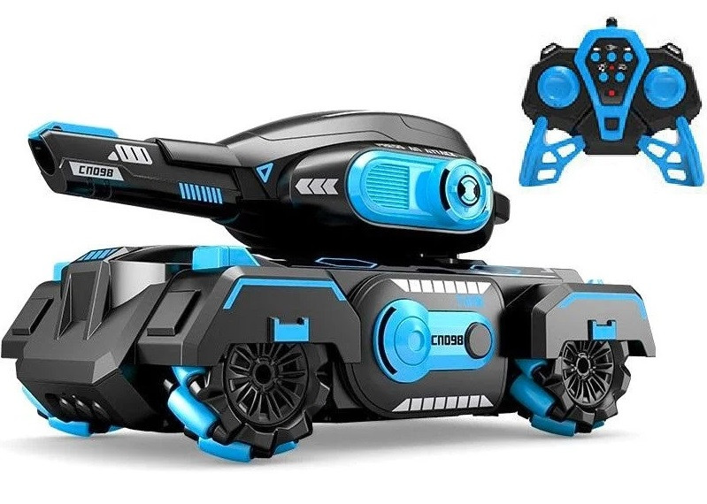 Танк CП-098 Blue всюдихід на радіокеруванні, що стріляє водяними кулями, фото 1