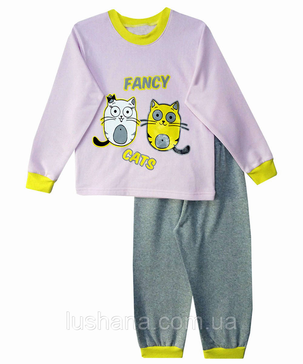 Дитяча піжама з начосом на дівчинку, р.92, фото 1