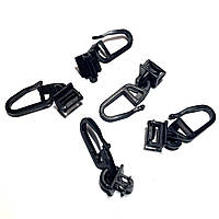 Гачки шторки VOLVO MAN IVECO ЧОРНІ вузькі (25шт)