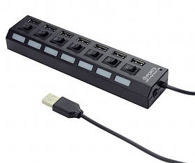 Хаб на 7 портів USB 2.0 Gembird UHB-U2P7-03 — MegaLavka