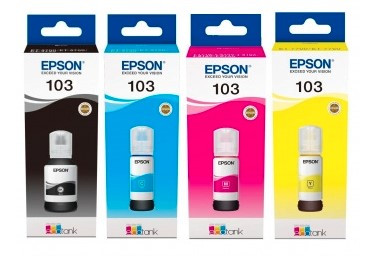 Комплект Оригінального чорнила Epson (№103)L3100,L3101,L3110,L3150, L3151,L3156,L3160 L3250,L3251,L3256,L3260,L3266, 4х65ml