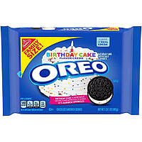 Печиво сендвіч Oreo Birthday cake (family size) зі смаком святкового торта 482г