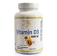 Витамин Д3 Vitamin D3 4000 МЕ Bodyperson Labs 100 капсул