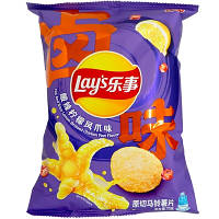 Чіпси Lay's Hot&Sour Lemon Braised Chicken Feet Flavor Potato Chips Тушковані курячі ніжки з лимоном 60г